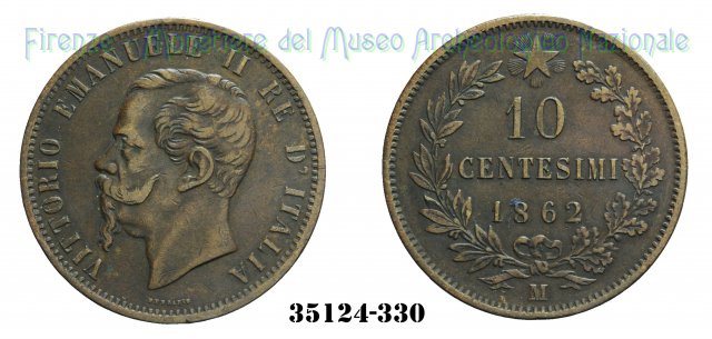 10 Centesimi 1862 (Milano)