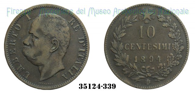 10 Centesimi 1894 (Birmingham)