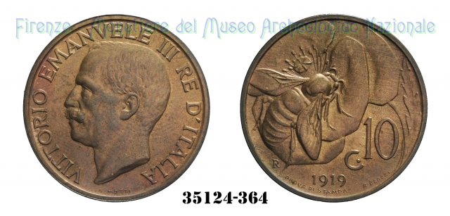 10 centesimi "Ape" 1919 (Roma)