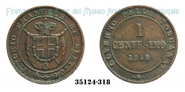 1 Centesimo 1° Tipo 1859 (Birmingham)