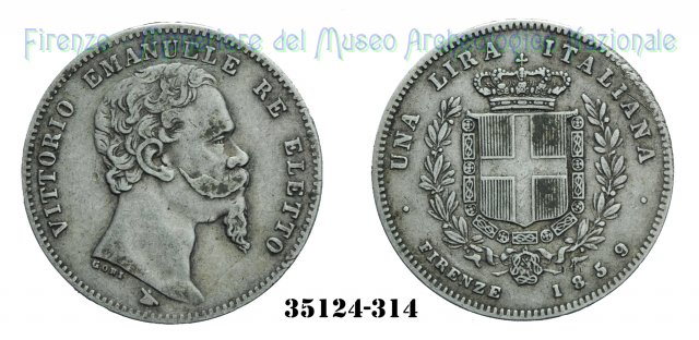 1 Lira - Firenze 1° Tipo 1859 (Firenze)