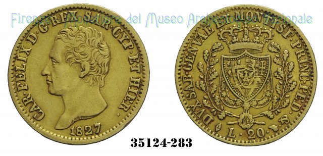 20 Lire 1827 (Torino)