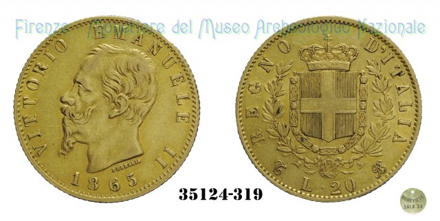 20 Lire 1865 (Torino)