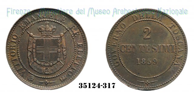 2 Centesimi 1° Tipo 1859 (Birmingham)