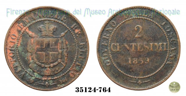 2 Centesimi 1° Tipo 1859 (Birmingham)