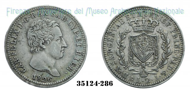 2 Lire 1826 (Genova)