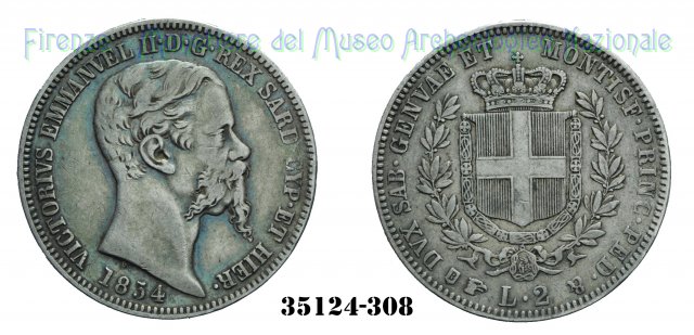 2 Lire 1854 (Torino)