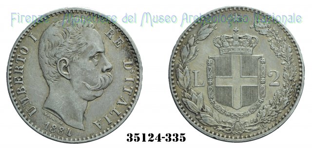 2 Lire 1884 (Roma)