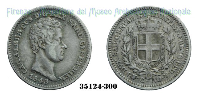 50 Centesimi 1843 (Torino)