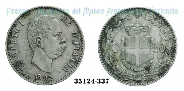 50 Centesimi 1892 (Roma)