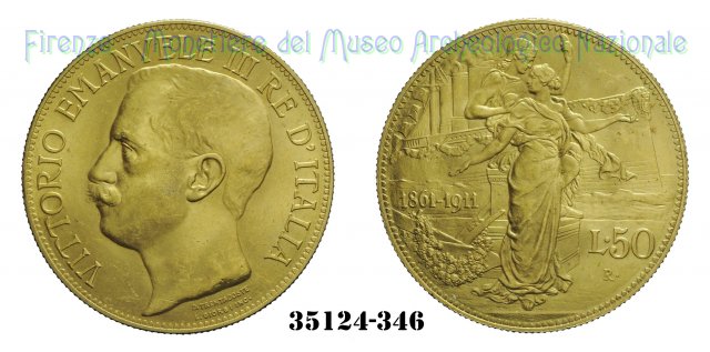 50 Lire "Cinquantenario" 1911 (Roma)