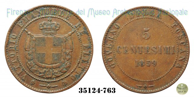 5 Centesimi 1° Tipo 1859 (Birmingham)