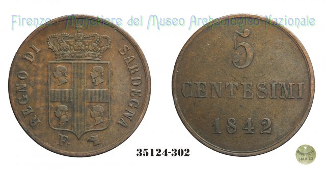5 Centesimi 1842 (Torino)