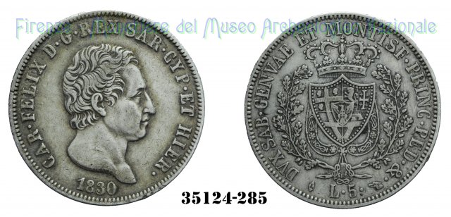 5 Lire 1830 (Torino)