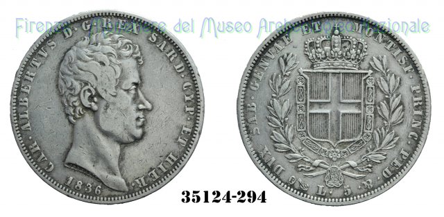 5 Lire 1836 (Genova)