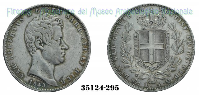 5 Lire 1843 (Genova)