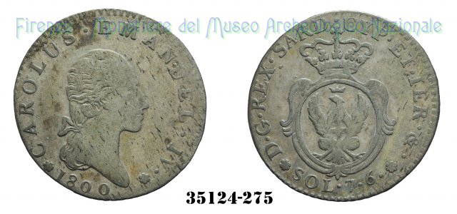 7 Soldi e 6 Denari 1800 (Torino)