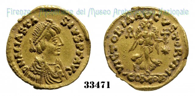 VICTORIAAVCVSTORVM 491-518 d.C. (Roma)