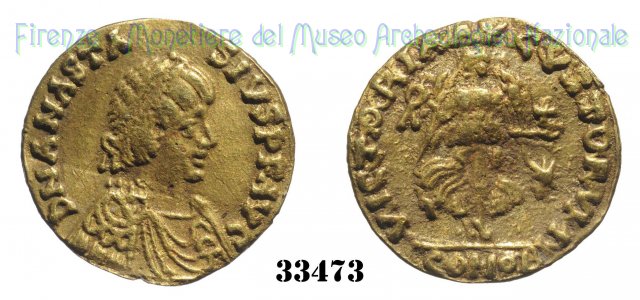 VICTORIAAVCVSTORVM 491-518 d.C. (Roma)