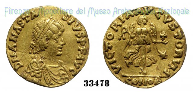 VICTORIAAVCVSTORVM 491-518 d.C. (Roma)