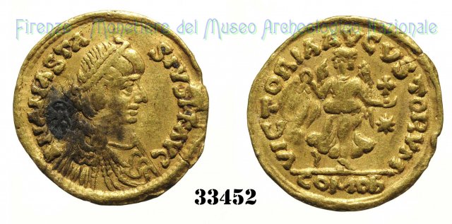 VICTORIAAVCVSTORVM 491-518 d.C. (Roma)