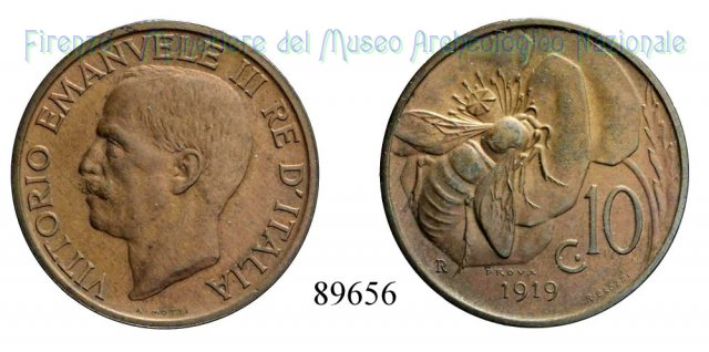 10 centesimi "Ape" 1919 (Roma)