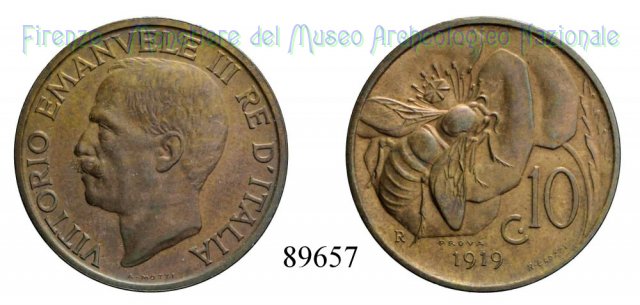 10 centesimi "Ape" 1919 (Roma)