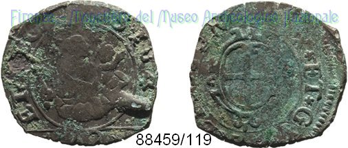 20 denari 1644-1645 (Genova)