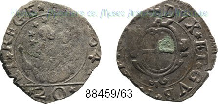 20 denari 1644-1645 (Genova)