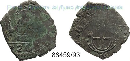 20 denari 1644-1645 (Genova)