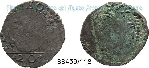 20 denari 1644-1645 (Genova)