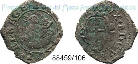 20 denari 1644-1645 (Genova)