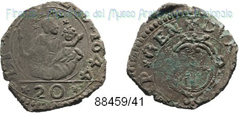 20 denari 1644 (Genova)