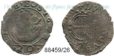 20 denari 1644 (Genova)