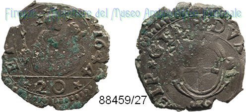 20 denari 1644 (Genova)