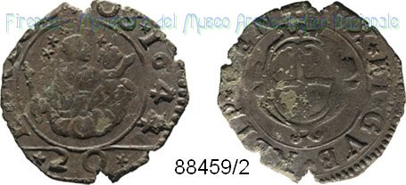 20 denari 1644 (Genova)