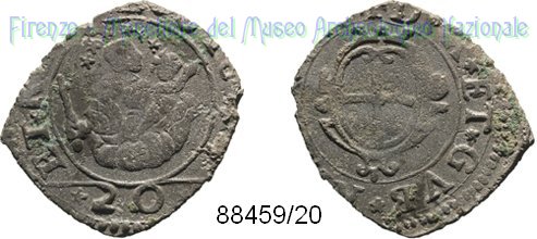 20 denari 1644 (Genova)