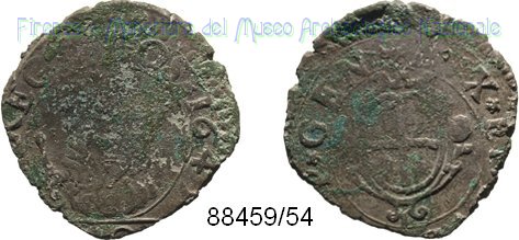 20 denari 1645 (Genova)