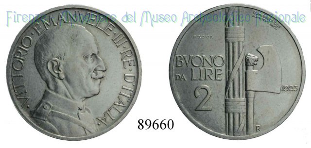 Buono da 2 lire "Fascio" 1923 (Roma)