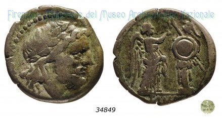 Vittoriato anonimo 211-208 a.C. (Sicilia)