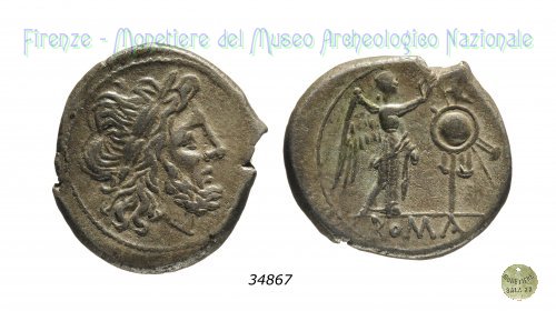 Vittoriato anonimo 211 a.C. (Roma)