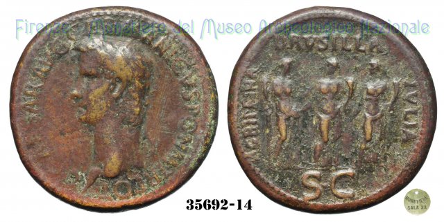 AGRIPPINA / DRVSILLA / IVLIA - RIC 33 37-38 d.C. (Roma)