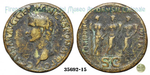 AGRIPPINA / DRVSILLA / IVLIA - RIC 33 37-38 d.C. (Roma)