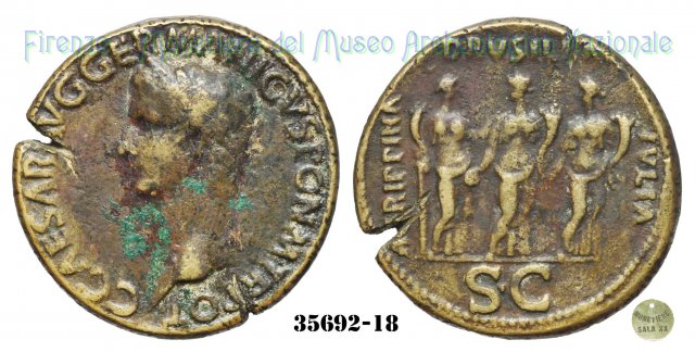 AGRIPPINA / DRVSILLA / IVLIA - RIC 33 37-38 d.C. (Roma)