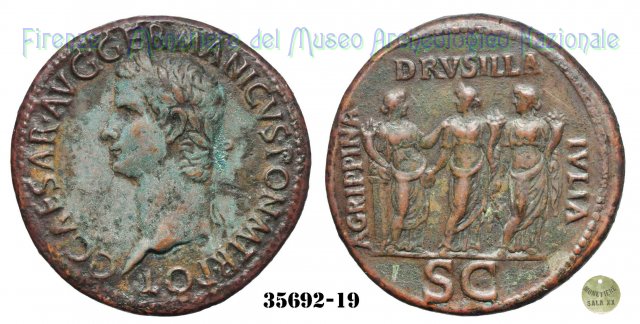 AGRIPPINA / DRVSILLA / IVLIA - RIC 33 37-38 d.C. (Roma)