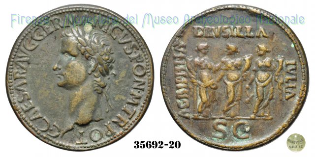 AGRIPPINA / DRVSILLA / IVLIA - RIC 33 37-38 d.C. (Roma)