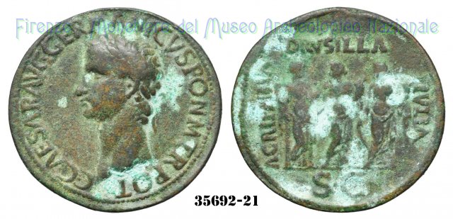 AGRIPPINA / DRVSILLA / IVLIA - RIC 33 37-38 d.C. (Roma)