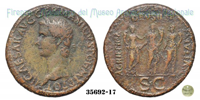 AGRIPPINA / DRVSILLA / IVLIA - RIC 33 37-38 d.C. (Roma)