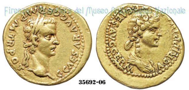 AGRIPPINA MAT C CAESAR AVG GERM - RIC 13 37-38 d.C. (Roma)