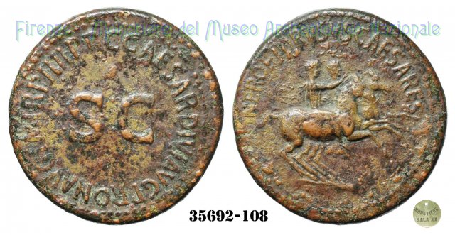 C CAESAR DIVI AVG PRON AVG PM TRP IIII PP - Ric 49 40-41 d.C. (Roma)